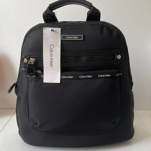 Calvin Klein Round Logo Nylon Backpack